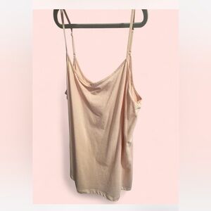 Pink Spaghetti Strap Tank Top